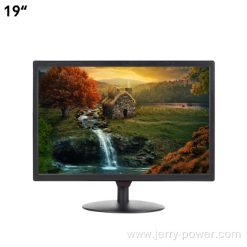 Guangzhou factory Wholesale Cheap Price 19'' Flat Black Desktop tft lcd monitor 60hz